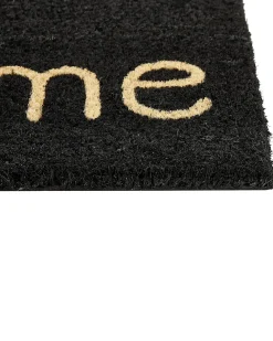 Tappetino da Ingresso FANSIPAN Nero 40 x 60 cm Testo Fibra di Cocco