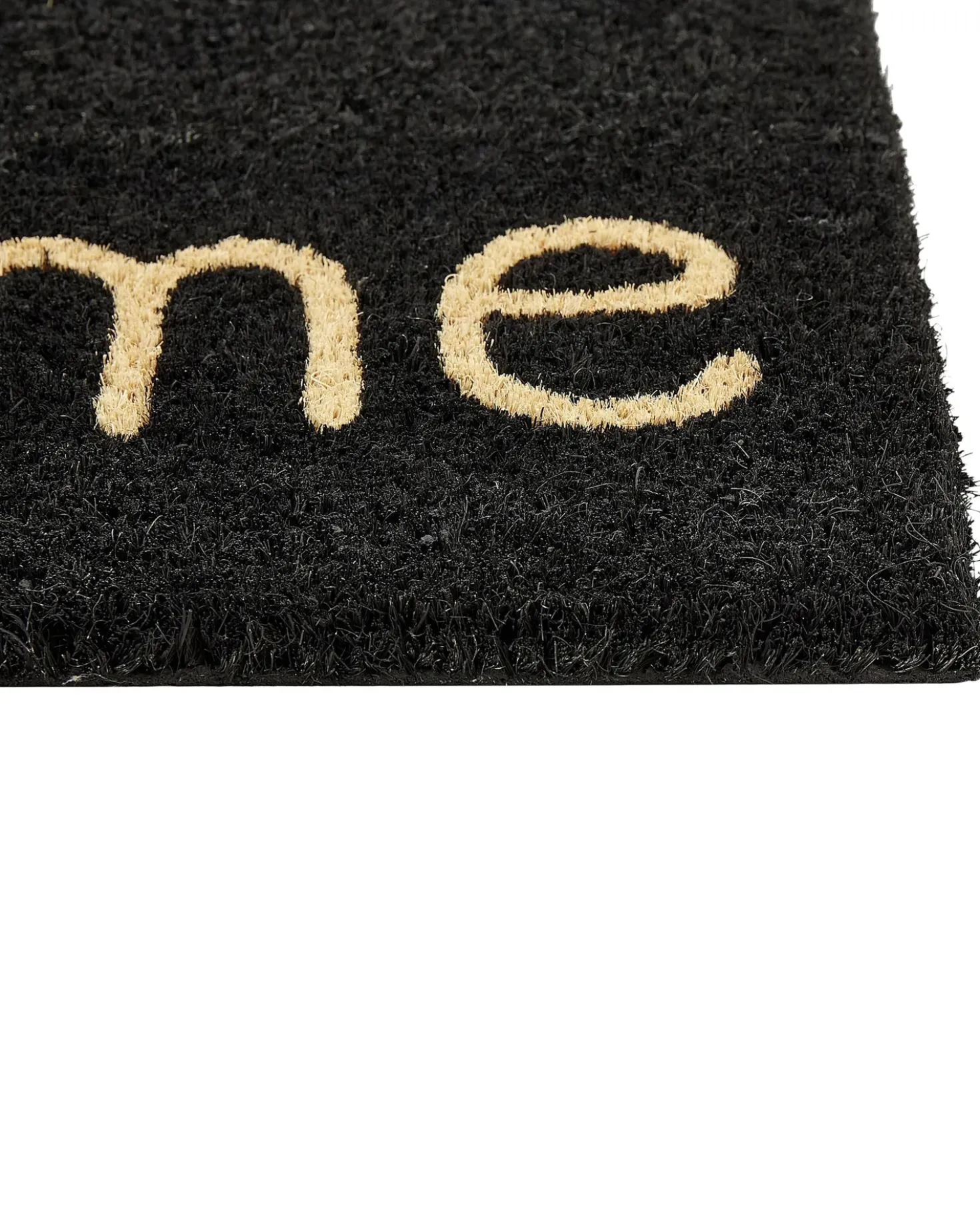 Tappetino da Ingresso FANSIPAN Nero 40 x 60 cm Testo Fibra di Cocco