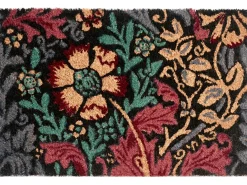 Tappetino da Ingresso ILLIAMNA Multicolore 40 x 60 cm Fiore Fibra di Cocco