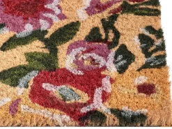 Tappetino da Ingresso KITA Multicolore 40 x 60 cm Fiore Fibra di Cocco