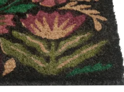 Tappetino da Ingresso SELAWIK Multicolore 50 x 80 cm Fiore Fibra di Cocco