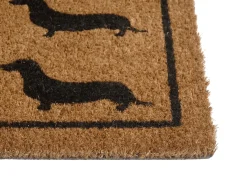 Tappetino da Ingresso SIKARAM Naturale 40 x 60 cm Cane Fibra di Cocco