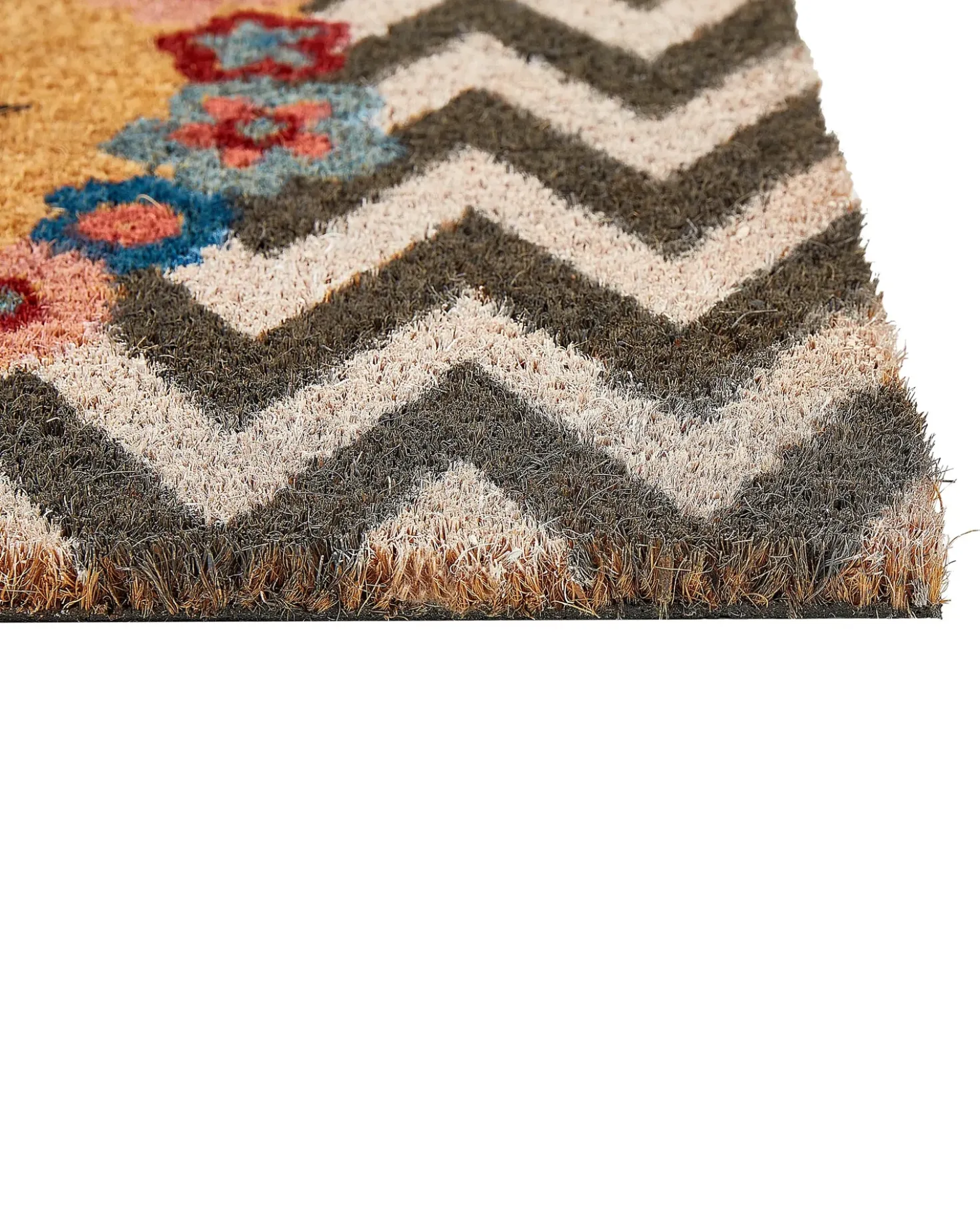 Tappetino da Ingresso TAHAN Multicolore 40 x 60 cm Testo Fibra di Cocco