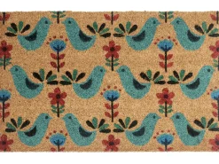 Tappetino da Ingresso TANANA Multicolore 50 x 80 cm Uccello Fibra di Cocco