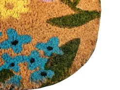 Tappetino da Ingresso TIBIG Multicolore 60 x 90 cm Cane Fibra di Cocco
