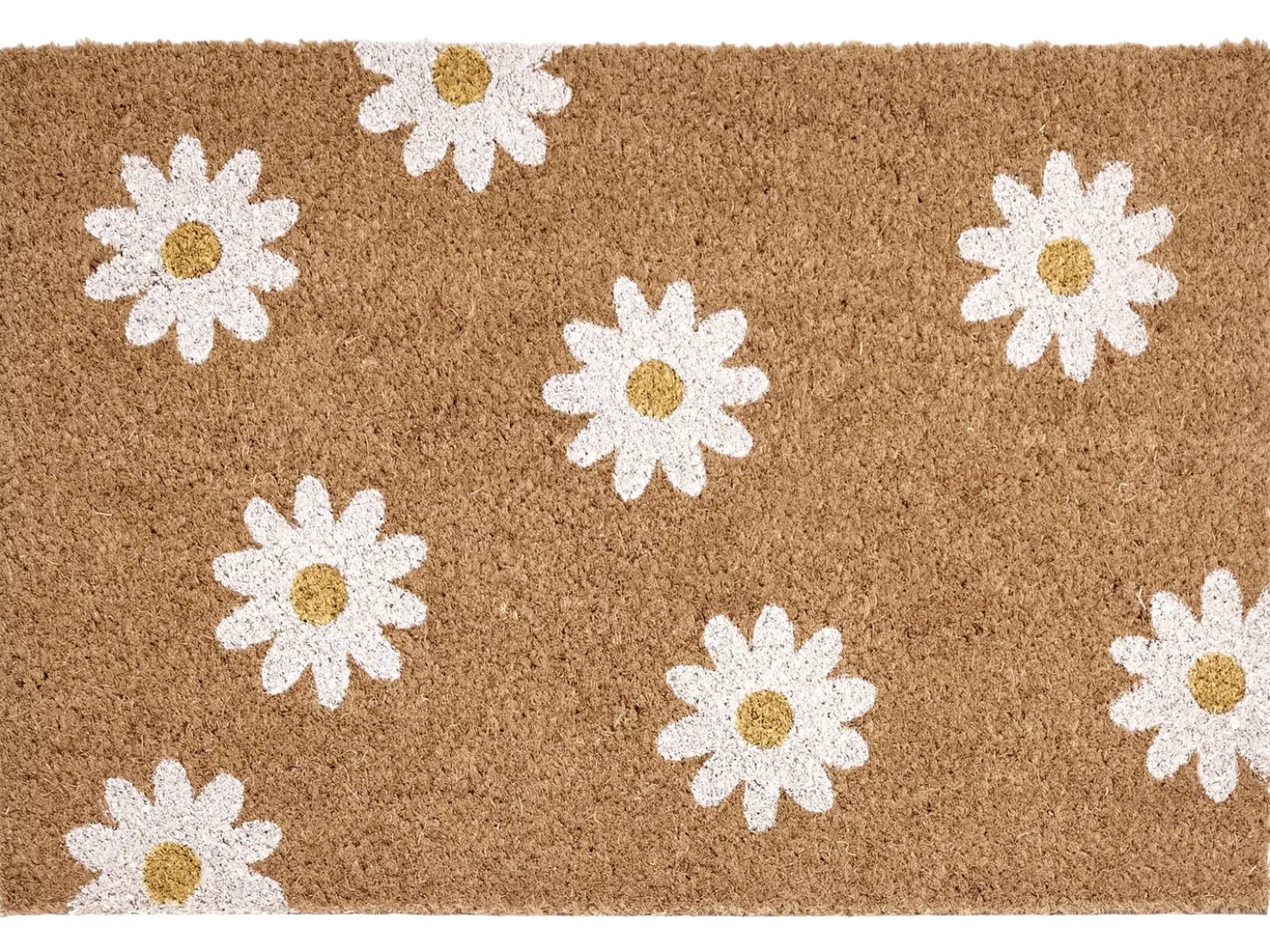 Tappetino da Ingresso TOPKO Naturale 40 x 60 cm Fiore Fibra di Cocco