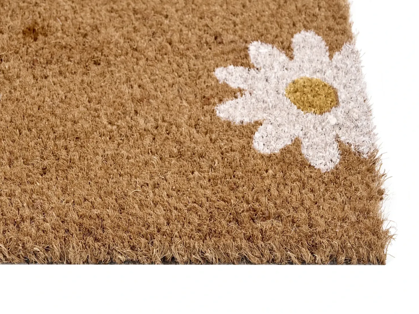 Tappetino da Ingresso TOPKO Naturale 40 x 60 cm Fiore Fibra di Cocco