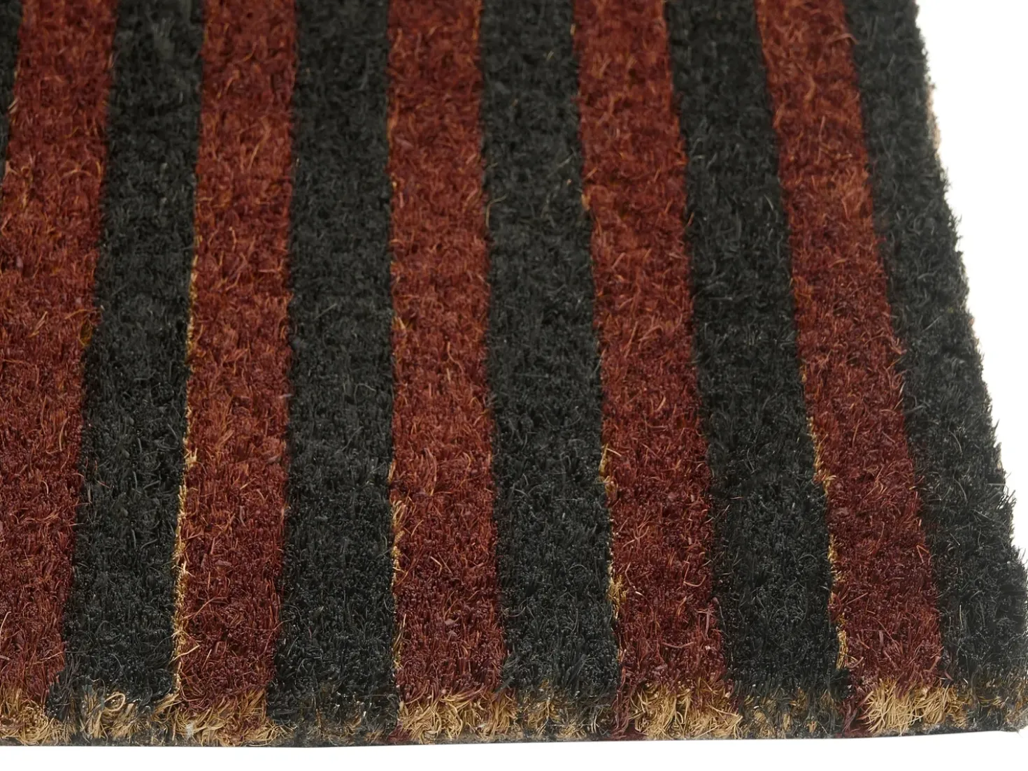 Tappetino da Ingresso TUKSUK Marrone/Beige 50 x 80 cm Fibra di Cocco