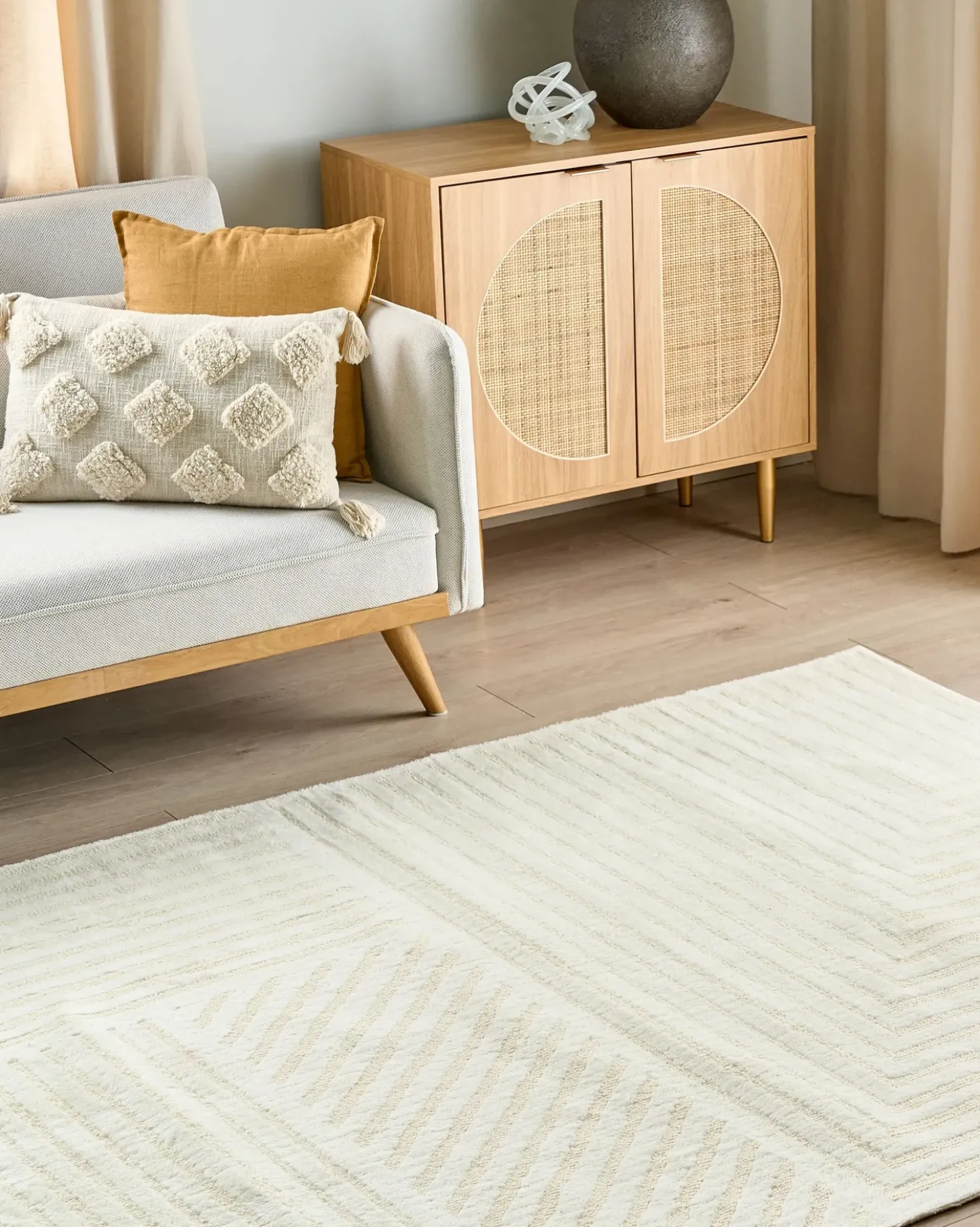 Tappeto ABEGUM Beige 200 x 300 cm Lana