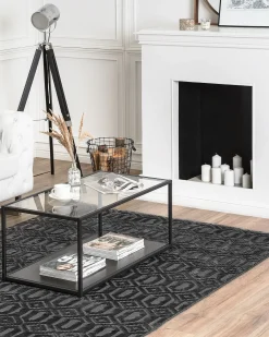 Tappeto ADATEPE Grigio scuro 160 x 230 cm Viscosa