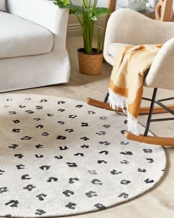Tappeto AFIS Beige ø 140 cm Cotone