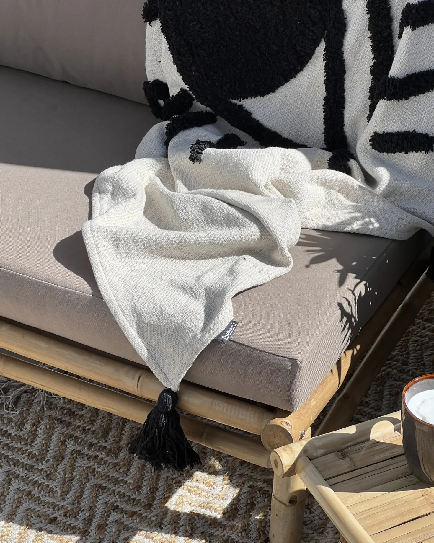 Tappeto AFRIN Beige 140 x 200 cm Iuta