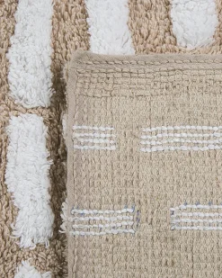 Tappeto AHIRLI Beige 120 x 180 cm Cotone