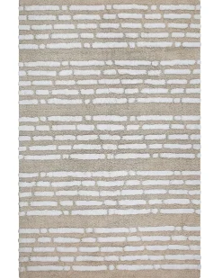 Tappeto AHIRLI Beige 120 x 180 cm Cotone