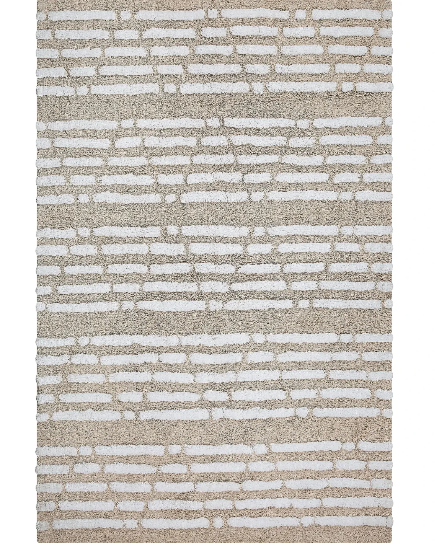 Tappeto AHIRLI Beige 120 x 180 cm Cotone