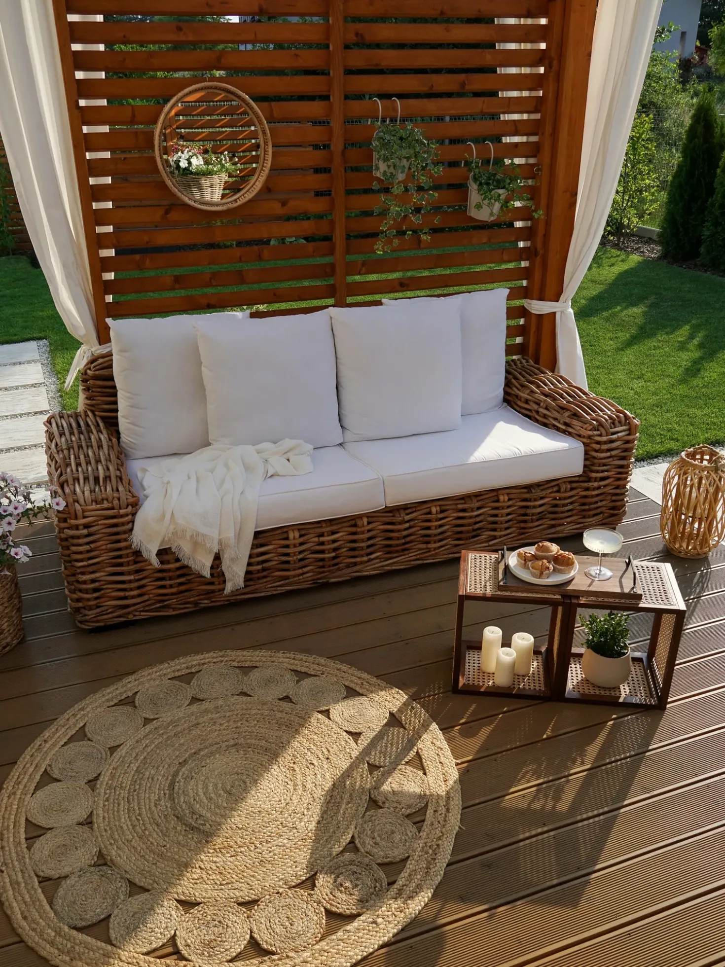 Tappeto AHLAT Beige ø 120 cm Iuta