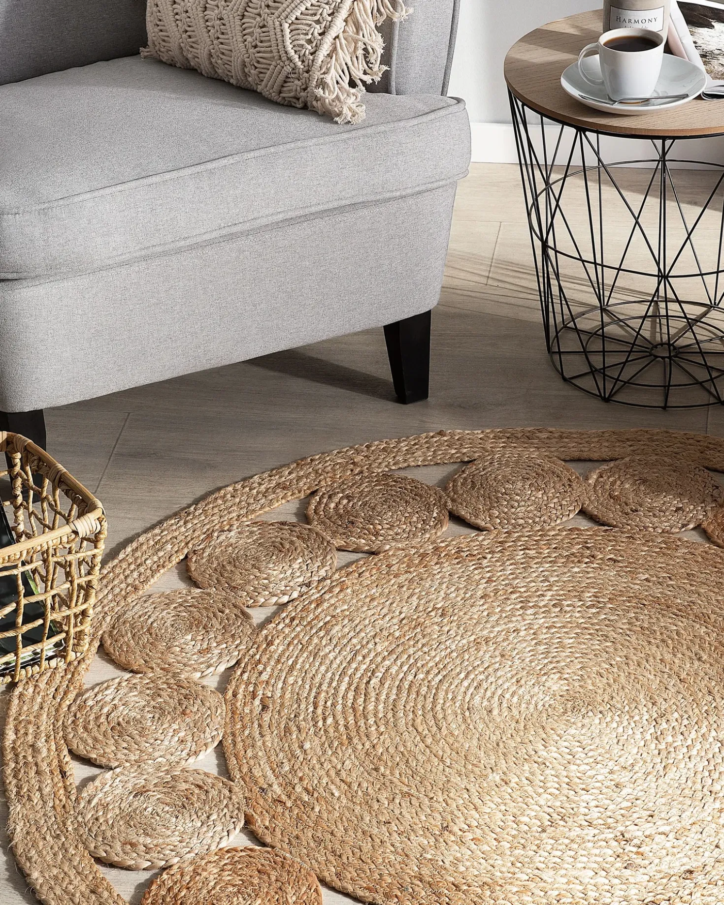 Tappeto AHLAT Beige ø 120 cm Iuta