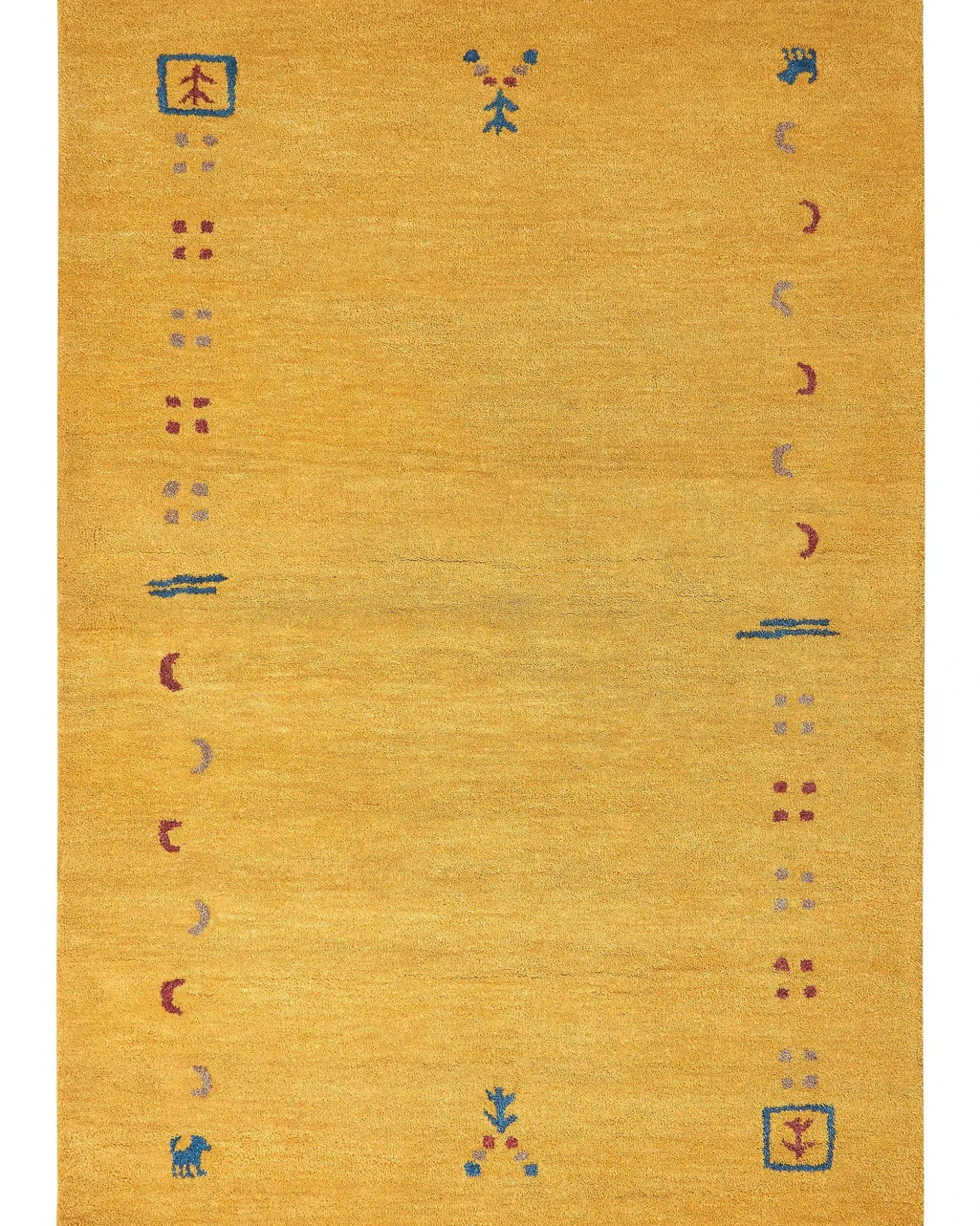 Tappeto AKALAN Giallo 160 x 230 cm Lana Persiano