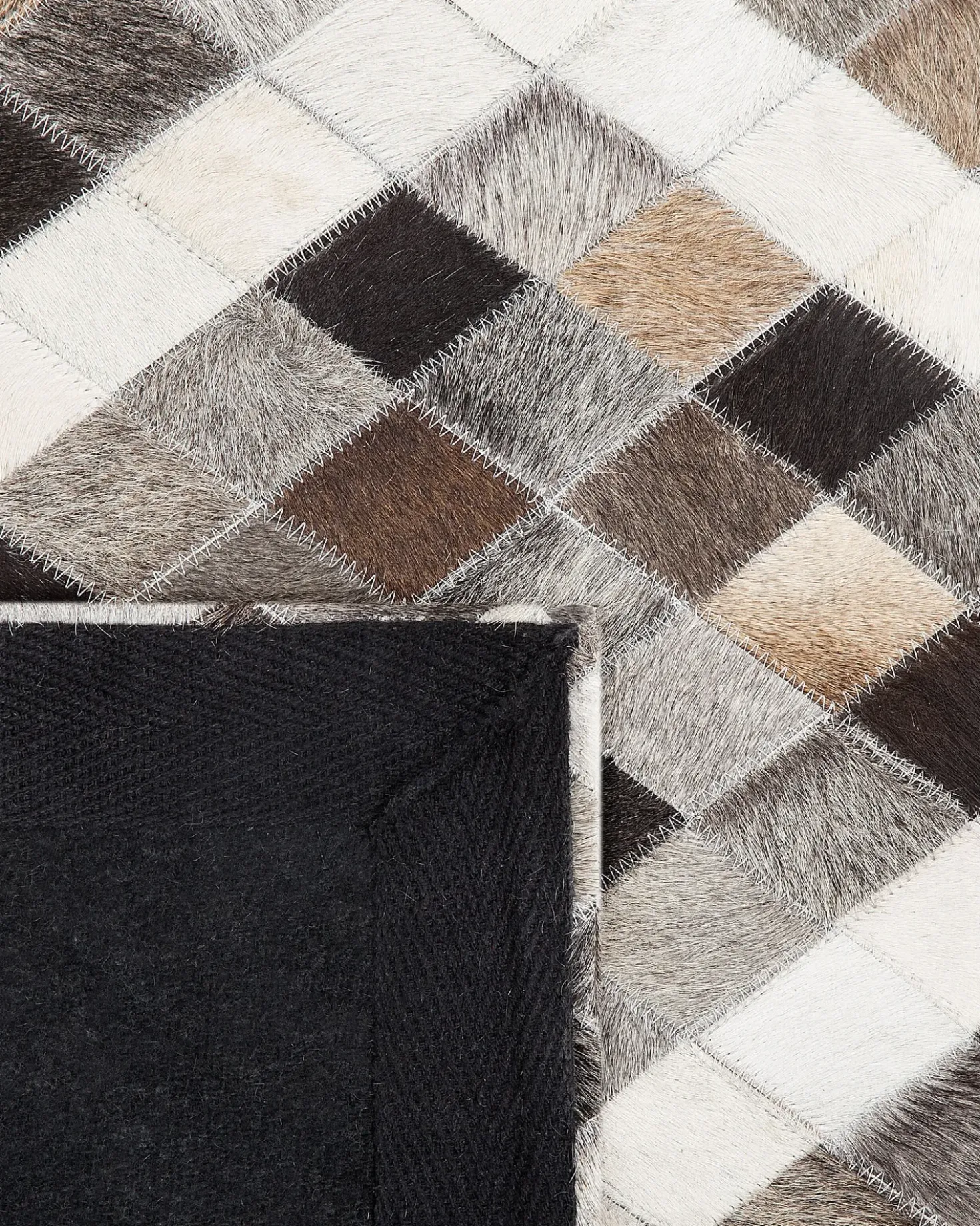 Tappeto AKDERE Marrone 160 x 230 cm Pelle naturale