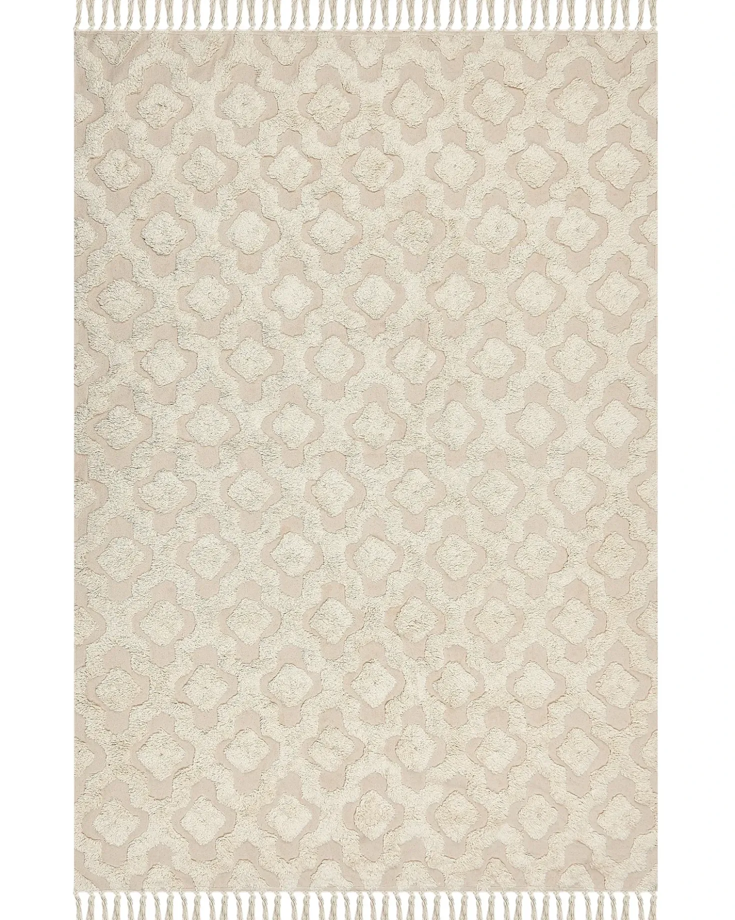 Tappeto AKSARAY Beige 160 x 230 cm Cotone
