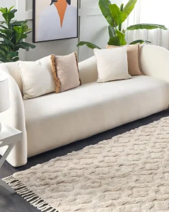 Tappeto AKSARAY Beige 160 x 230 cm Cotone