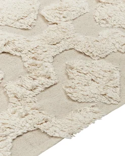 Tappeto AKSARAY Beige 160 x 230 cm Cotone