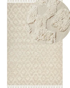 Tappeto AKSARAY Beige 160 x 230 cm Cotone