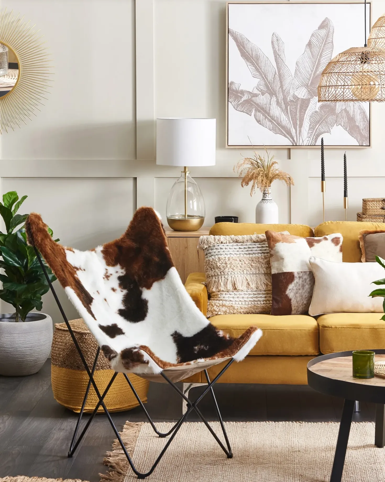 Tappeto ALADAG Beige 140 x 200 cm Iuta