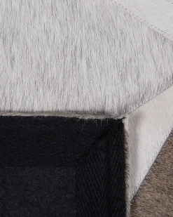 Tappeto ALAKA Grigio 160 x 230 cm Pelle naturale