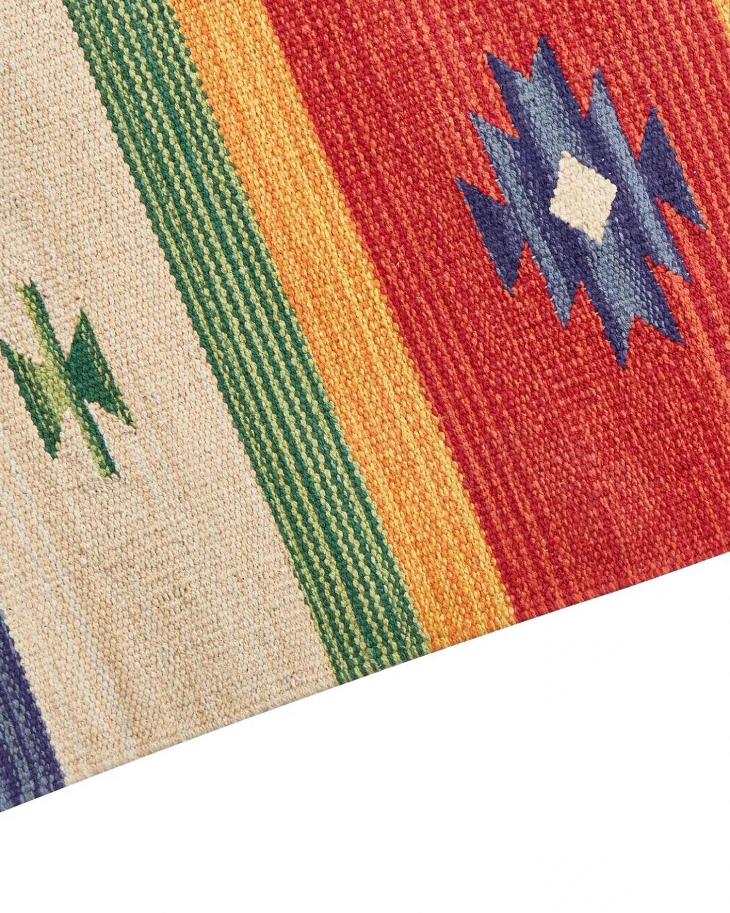 Tappeto ALAPARS Multicolore 140 x 200 cm Cotone Kilim