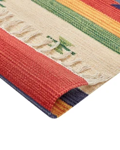 Tappeto ALAPARS Multicolore 140 x 200 cm Cotone Kilim