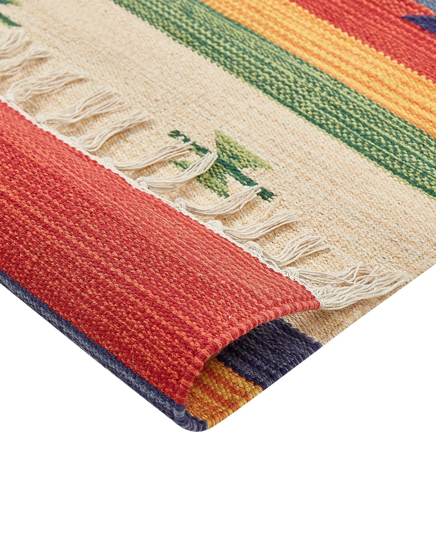Tappeto ALAPARS Multicolore 140 x 200 cm Cotone Kilim