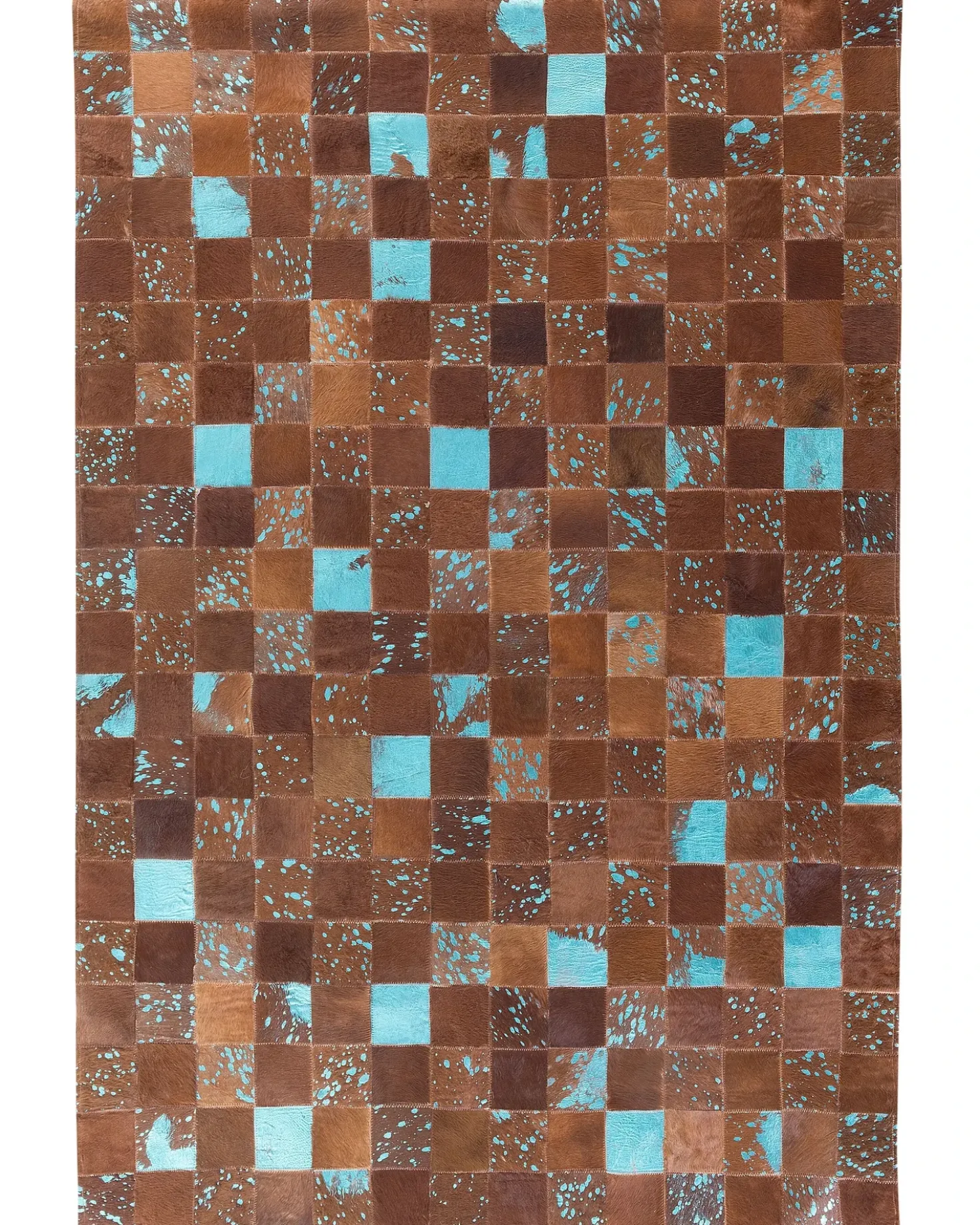 Tappeto ALIAGA Marrone 160 x 230 cm Pelle naturale