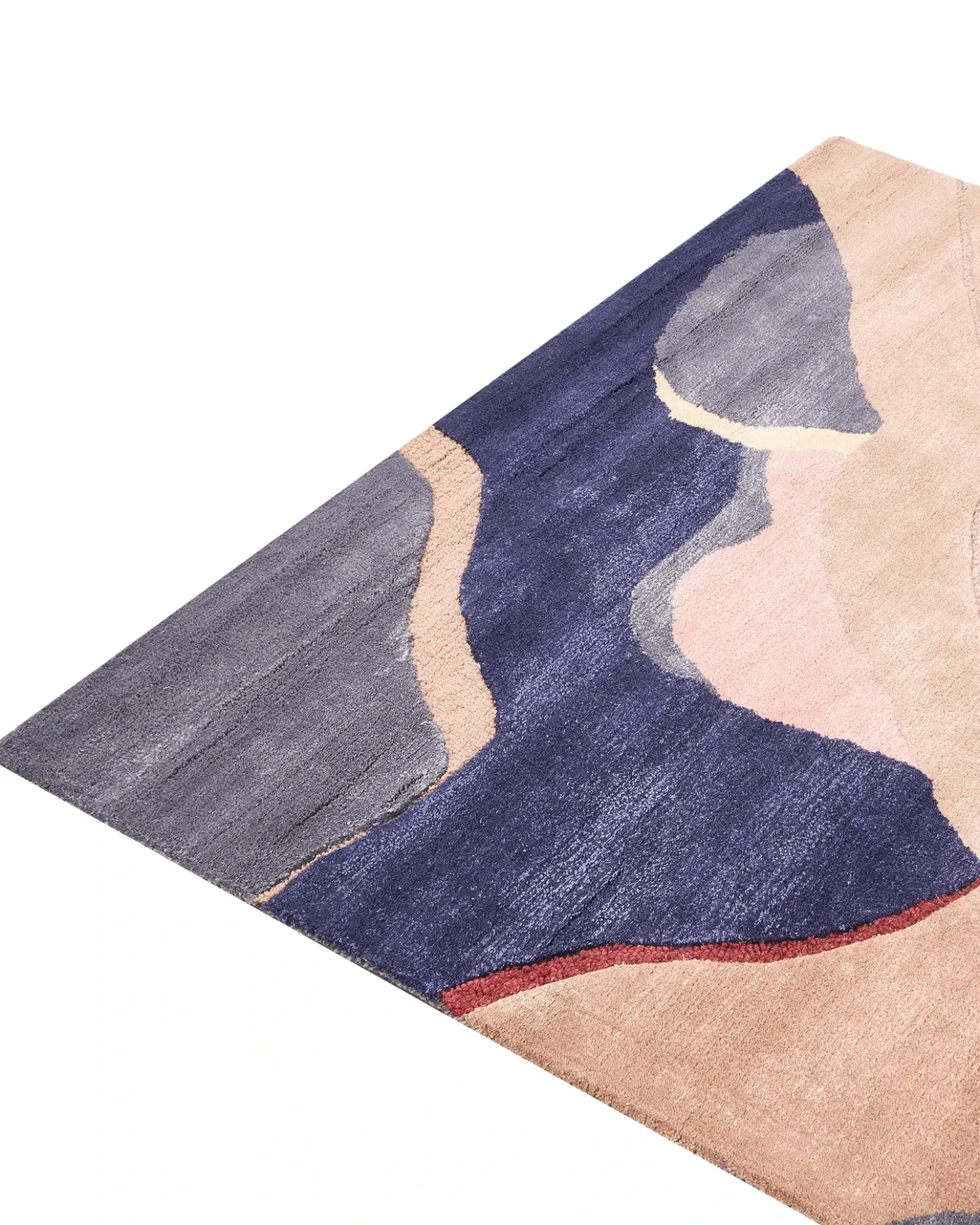 Tappeto ALMORA Beige/ Blu 160 x 230 cm Viscosa
