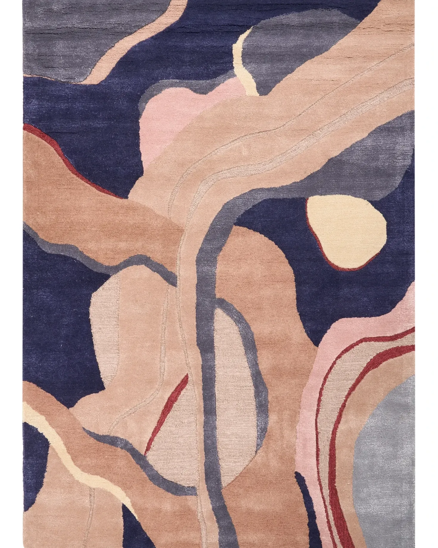 Tappeto ALMORA Beige/ Blu 160 x 230 cm Viscosa