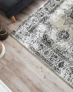 Tappeto ALMUS Grigio 140 x 200 cm Cotone