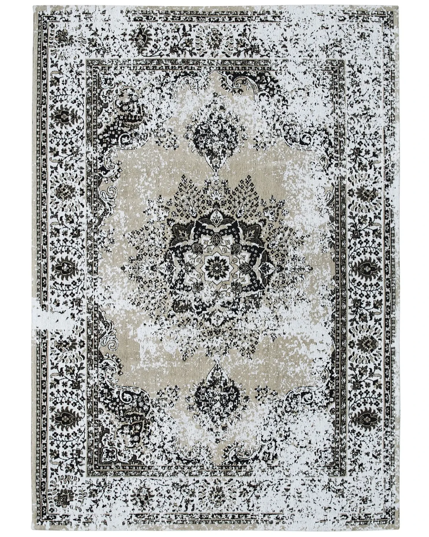 Tappeto ALMUS Grigio 140 x 200 cm Cotone