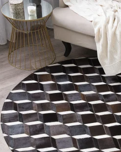 Tappeto ALPKOY Marrone ø 140 cm Pelle naturale