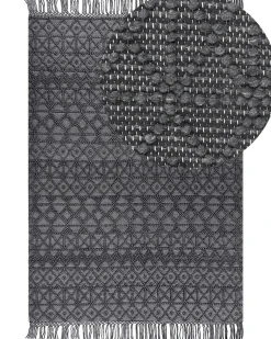 Tappeto ALUCRA Nero 200 x 300 cm Lana