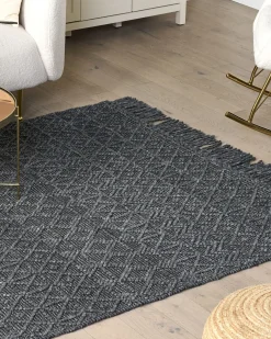Tappeto ALUCRA Nero 200 x 300 cm Lana