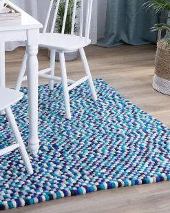 Tappeto AMDO Blu marino 160 x 230 cm Lana
