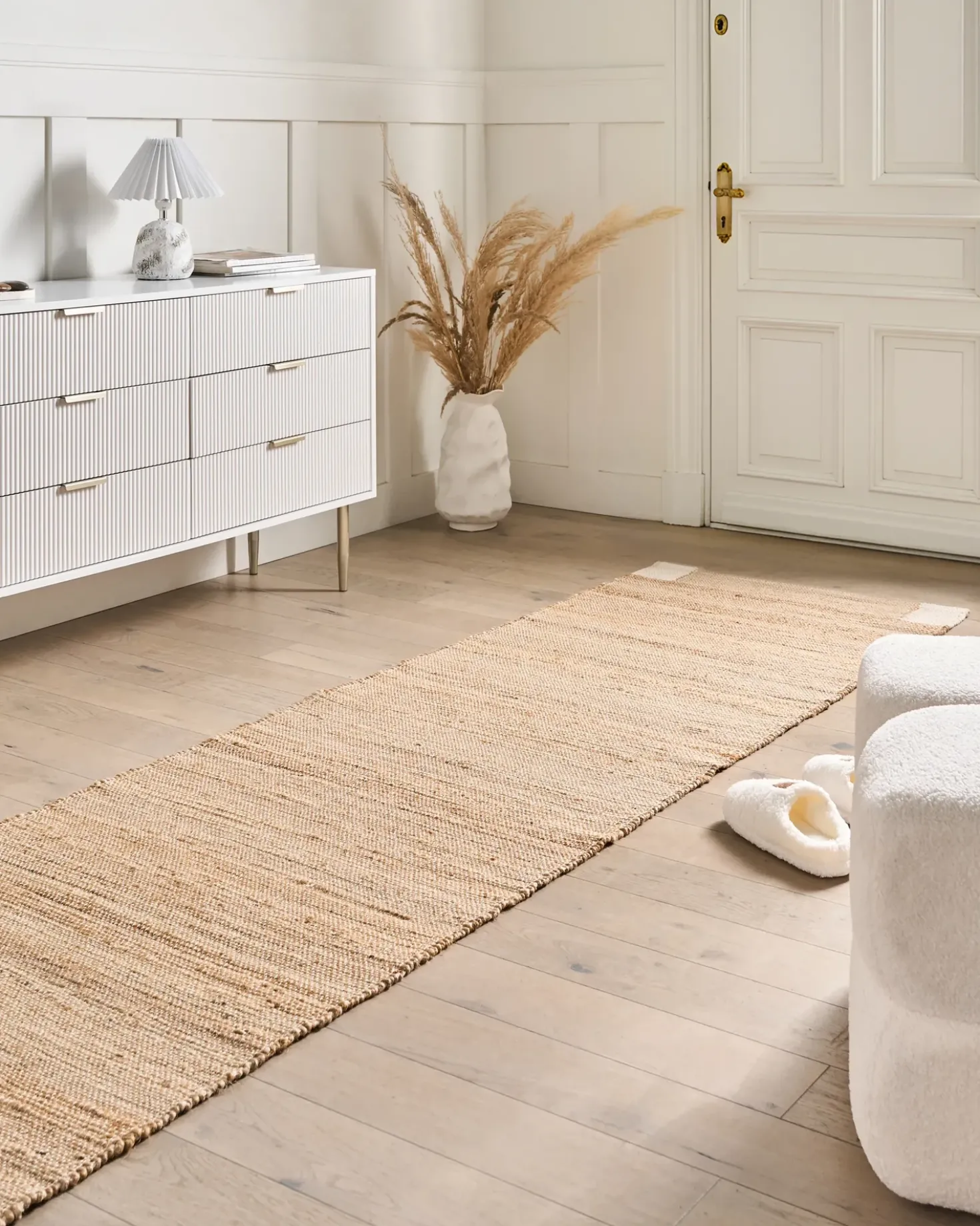 Tappeto AMRAVATI Beige chiaro 80 x 300 cm Iuta