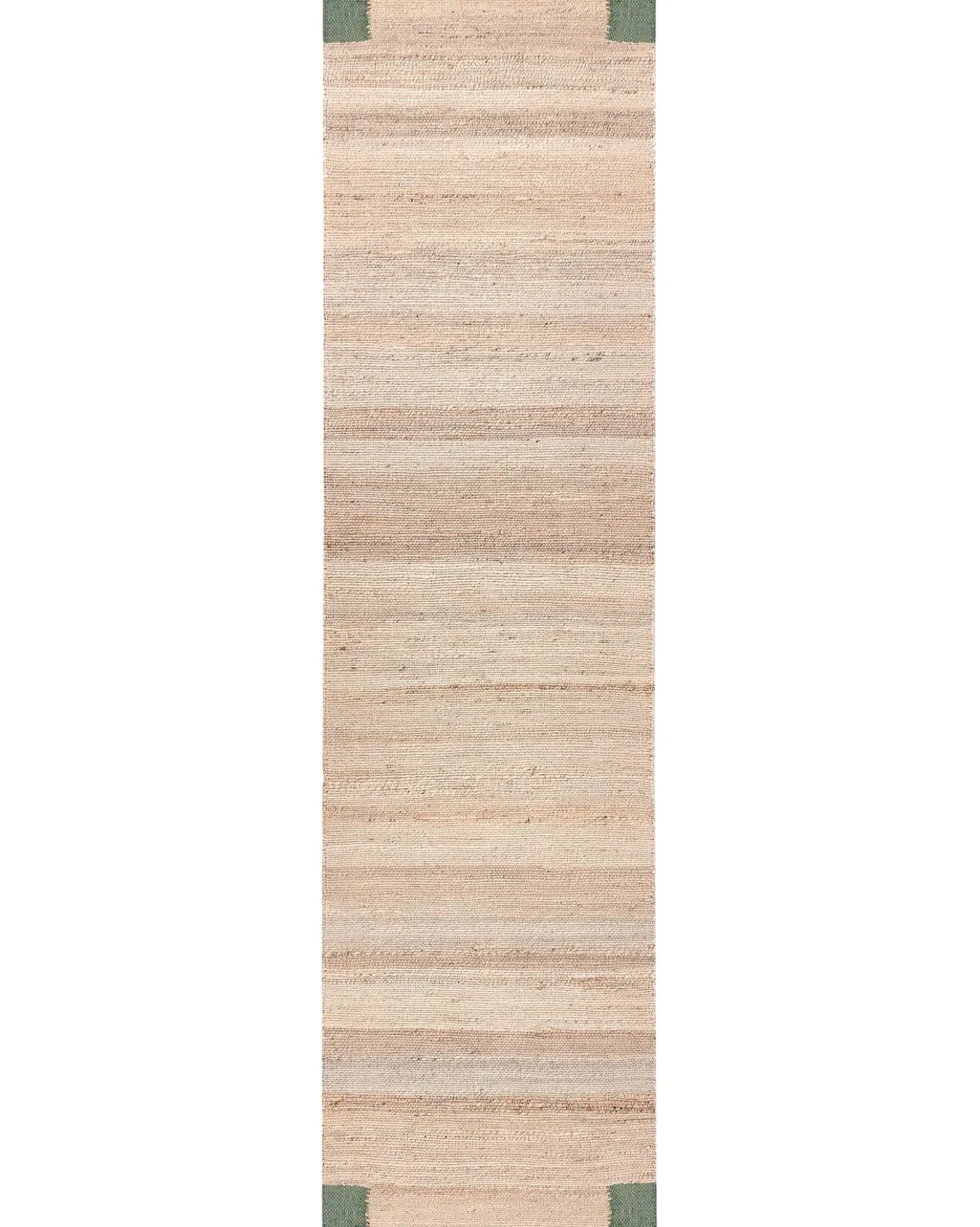 Tappeto AMRAVATI Beige/Verde 80 x 300 cm Iuta