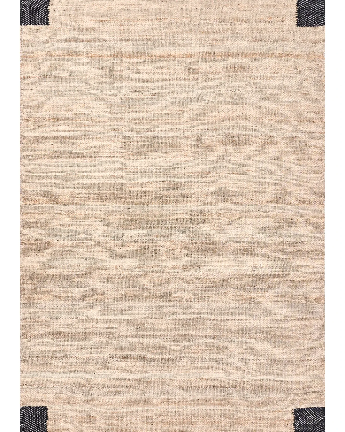 Tappeto AMRAVATI Nero/Beige 160 x 230 cm Iuta