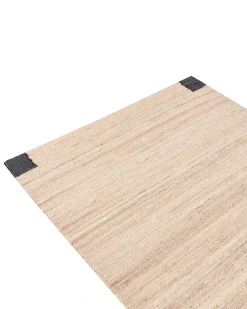 Tappeto AMRAVATI Nero/Beige 160 x 230 cm Iuta