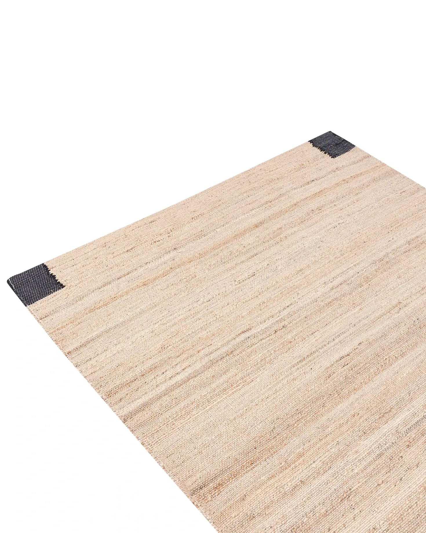 Tappeto AMRAVATI Nero/Beige 160 x 230 cm Iuta
