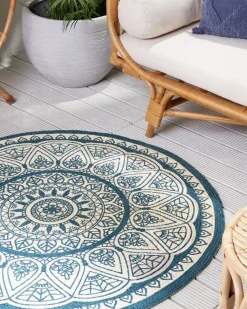 Tappeto ANADERE Blu ø 120 cm Iuta