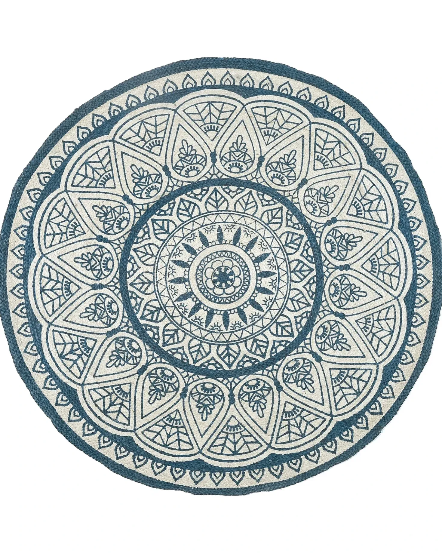 Tappeto ANADERE Blu ø 120 cm Iuta