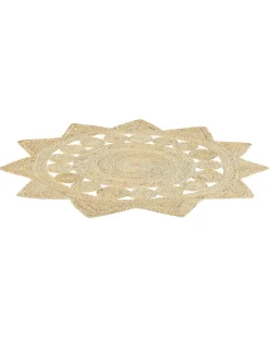 Tappeto ARABAN Beige ø 120 cm Iuta