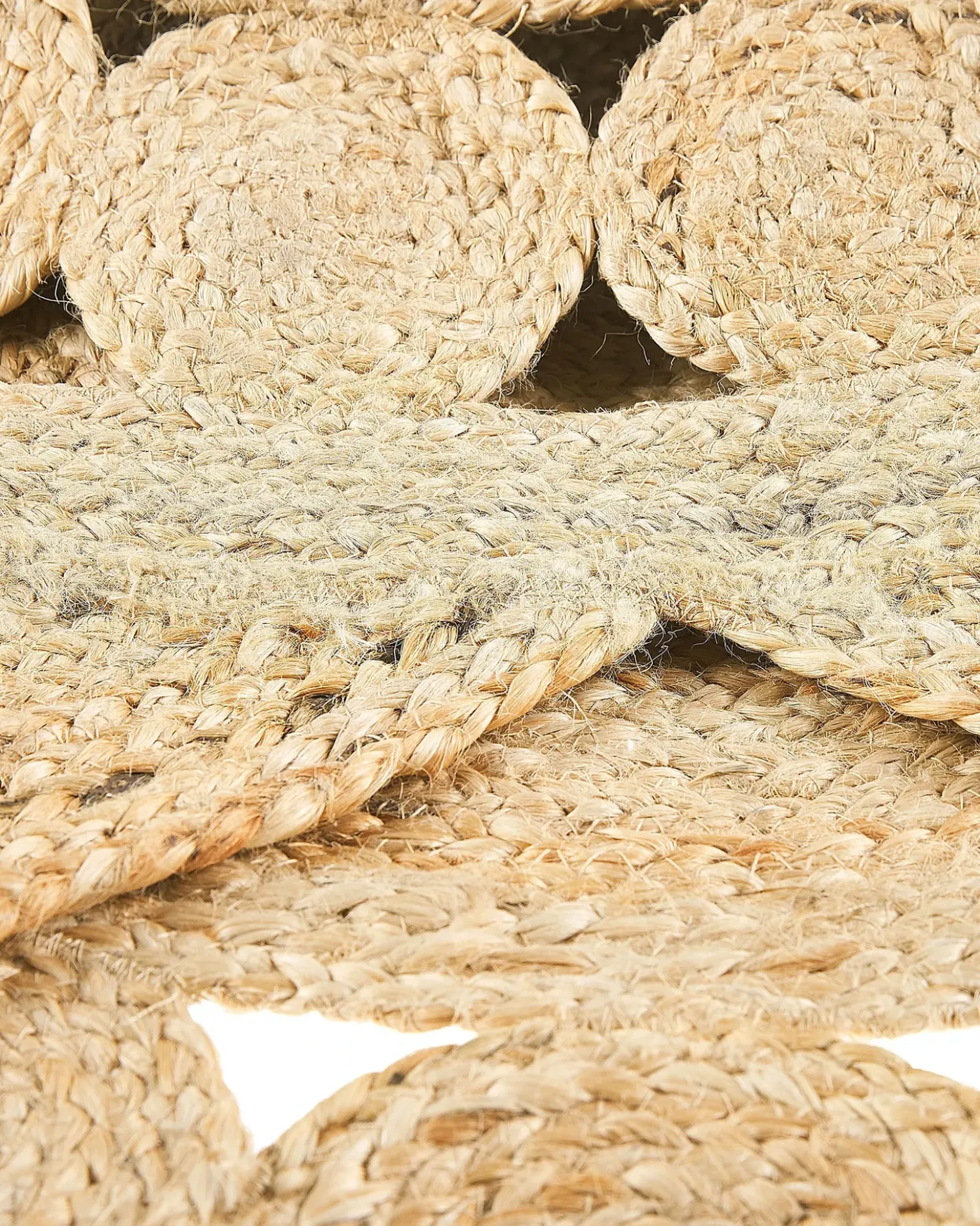 Tappeto ARABAN Beige ø 120 cm Iuta